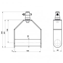 Showgear 70477B Single Downrigger